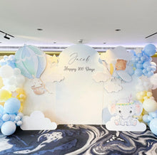 Load image into Gallery viewer, 雲上童話：夢幻熱氣球與小動物百日宴佈置套裝 (Dreamy Sky Animals Theme)