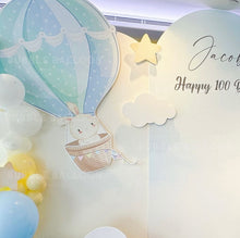 Load image into Gallery viewer, 雲上童話：夢幻熱氣球與小動物百日宴佈置套裝 (Dreamy Sky Animals Theme)