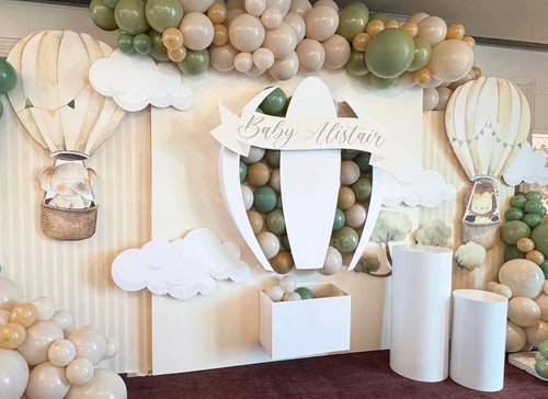 立體熱氣球森林風佈置套裝