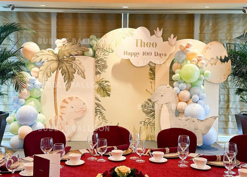 恐龍主題百日宴佈置套裝