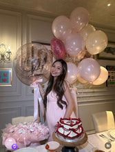 Load image into Gallery viewer, 夢幻粉調．專屬文字定制水晶氣球束 (Pink Dreamy Personalized Balloon Bunch)