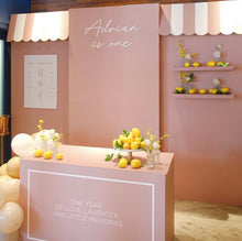 Load image into Gallery viewer, 🍋【法式浪漫】煙粉紅檸檬小店主題佈置套餐 | Dusty Pink Lemon Boutique Backdrop Set ✨