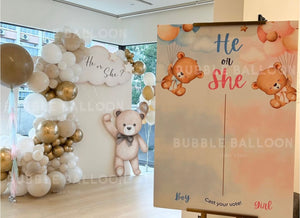 Gender Reveal 熊仔主題佈置套裝