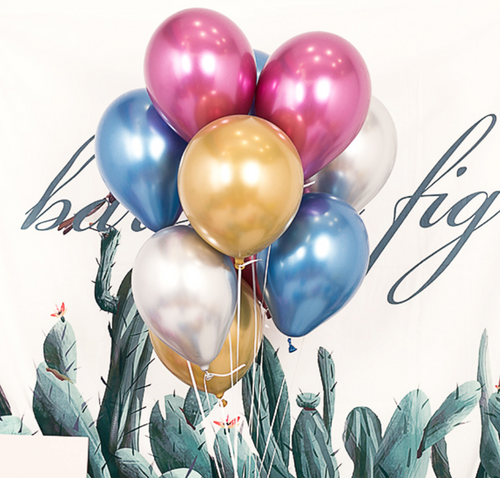 金屬色乳膠氣球 - Bubble Balloon HK