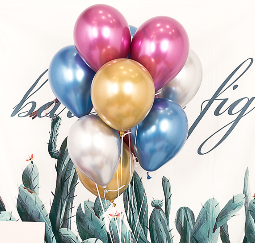 金屬色乳膠氣球 - Bubble Balloon HK