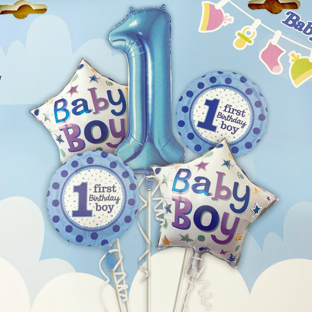 1 First Birthday Boy 鋁膜氣球