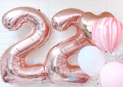 40吋數字鋁膜氣球 - Bubble Balloon HK