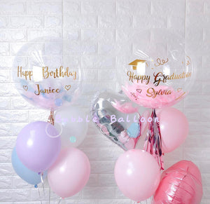 生日水晶氣球套裝 3（左圖束）