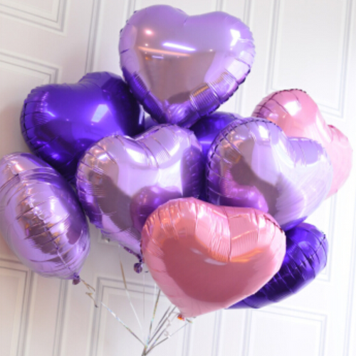 18吋心形鋁膜氣球 - Bubble Balloon HK