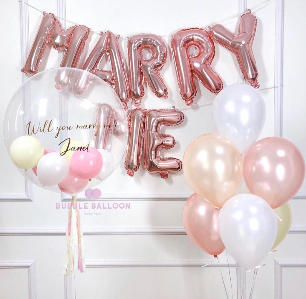 16吋 Marry Me 字母鋁膜氣球
